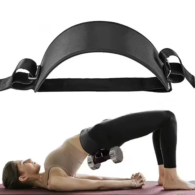 High Quality Gym Exercise Hip Thrust Belt Bridge Butt Trainer Hip Thrust Pad Butt Training Band