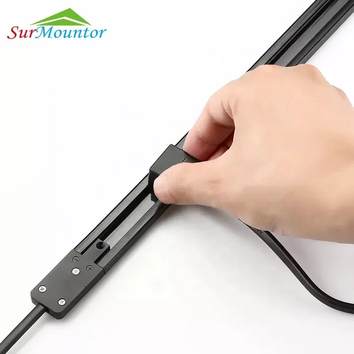 Surface Mounting DC Power Track Socket With Connectors for Display Cabinet Led Track Light