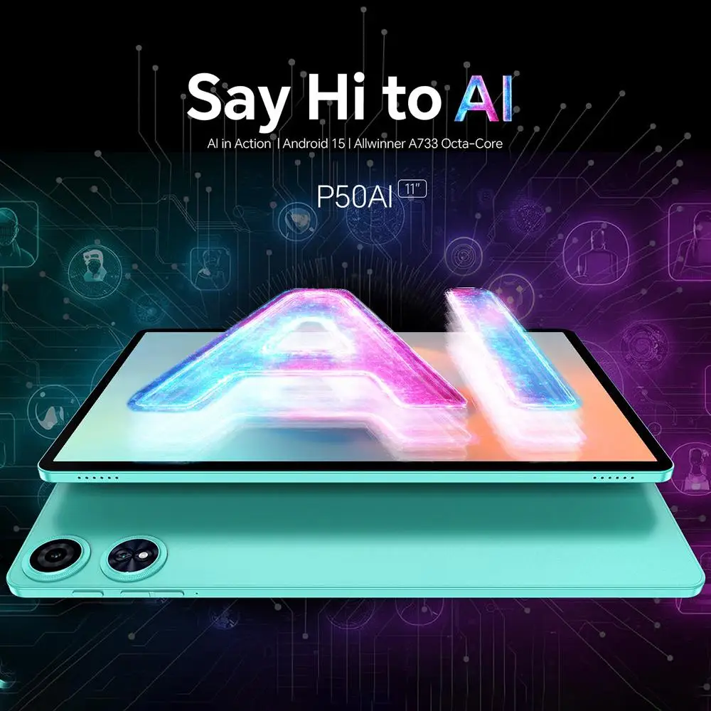 Intelligent AI Teclast P50AI Tablet 11 Inch 6GB 128GB Android 15