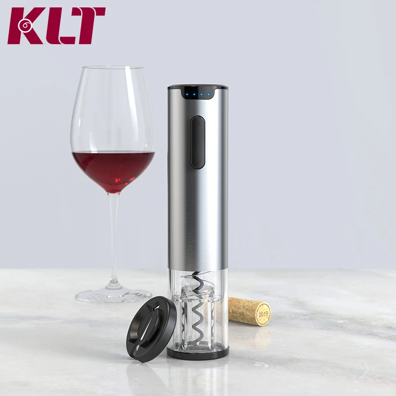Rechargeable Automatic Corkscrew Wine Bottle Opener Foil Cutter Set Electric