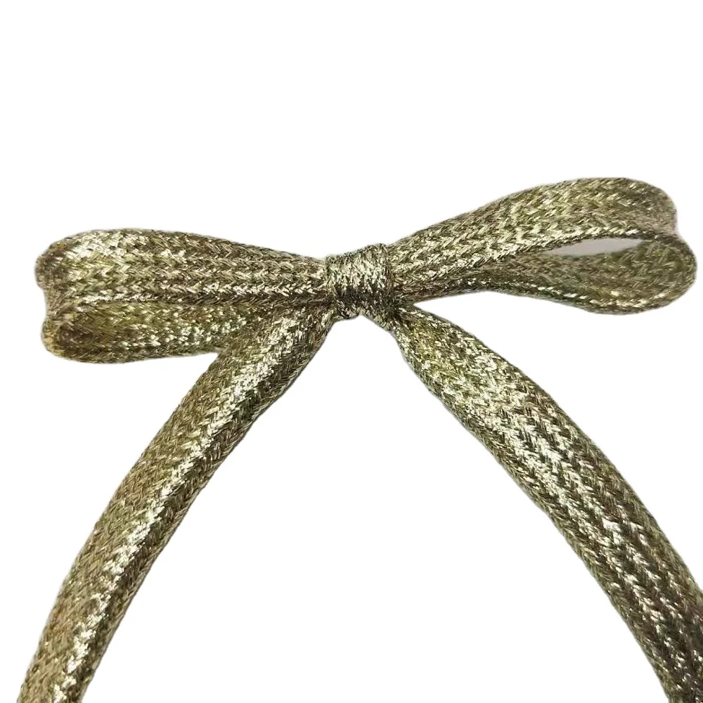 Cordón Lurex Dorado De 9 Mm, Ideal Para Manualidades, Decoración Y Costura, Disponible Por Metros