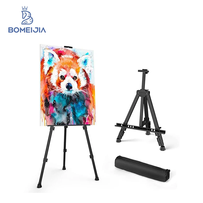 Bomeijia New Iron Metal Tripod Stable Black and Higher Easel Hot Sale Custom Art Tools