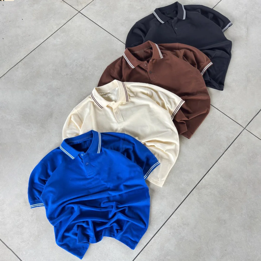 Groothandel Aangepaste Logo Besigheidspolohemde, Heremans Katoen Borduurde Golf Polo T-hemde, Sportpersoneel Werksuniform Polo T-hemde