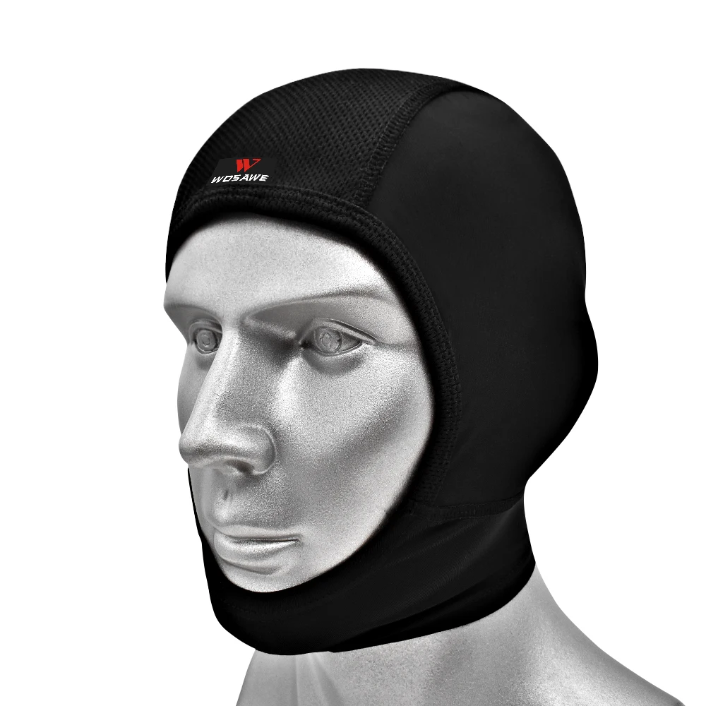 WOSAWE Motorcycle Helmet Inner Cap Breathable Moisture Wicking Quick Dry Headwear Men Cycling Racing Hat Face Cover