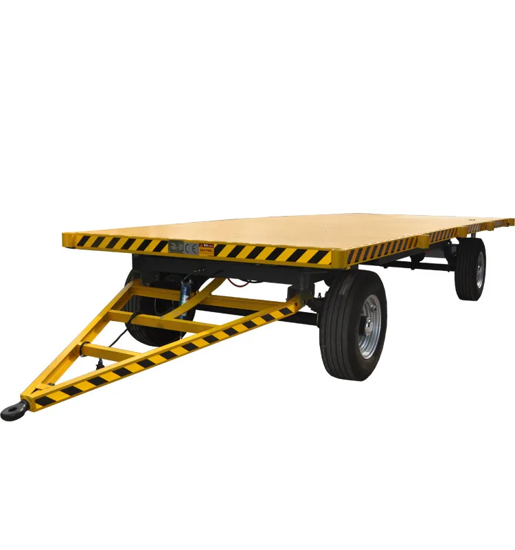 40ft 강화된 장비에 의해 견인되는 산업 Drawbar 평상형 트레일러 트레일러 Dolly 트레일러 Buy 트레일러 돌리