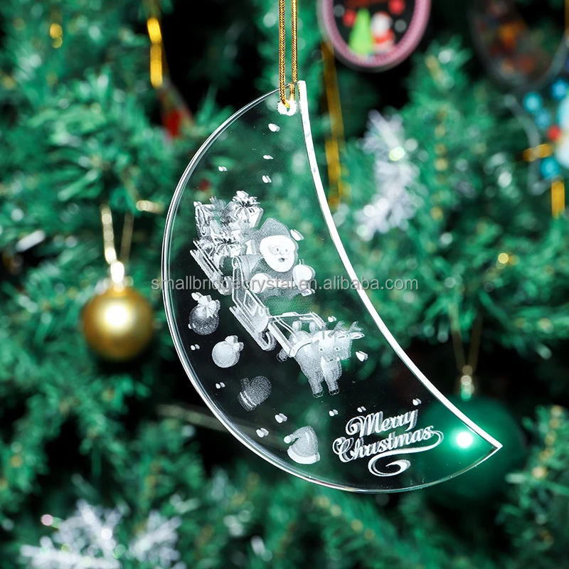 Xmas Tree Decoration Crystal Pendants Shinning Crystals personalized Glass Pendant details