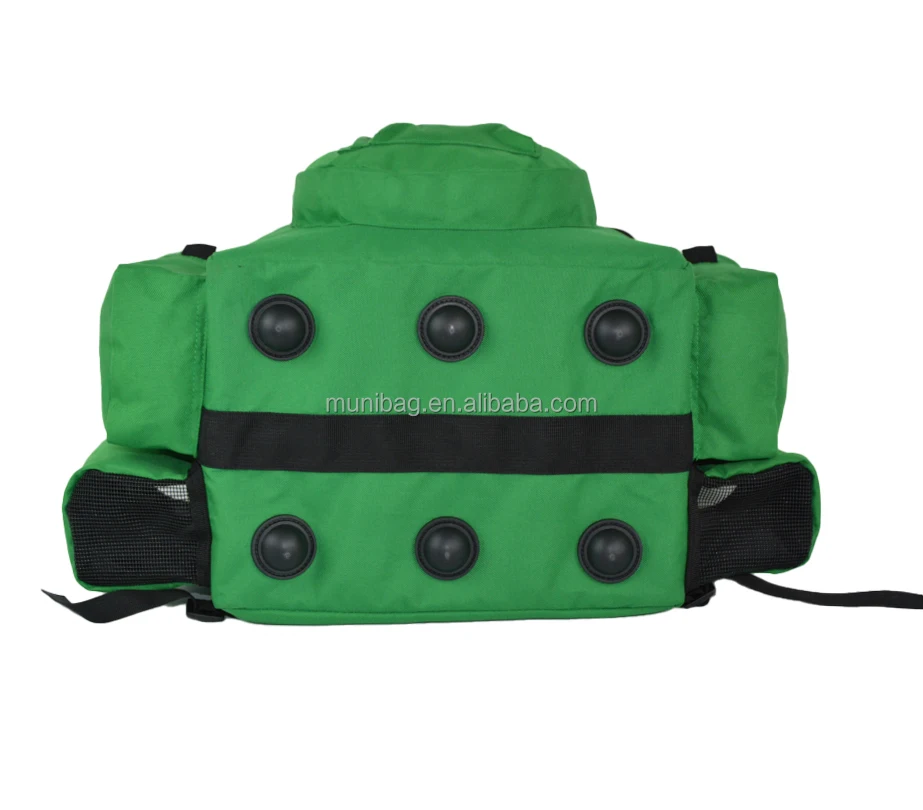 Green Ultimate Disc Golf Backpack With Cooler,Removable Shoulder Straps