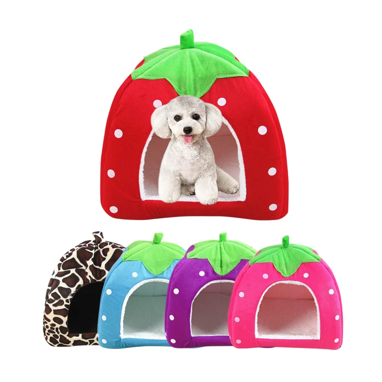 strawberry dog bed