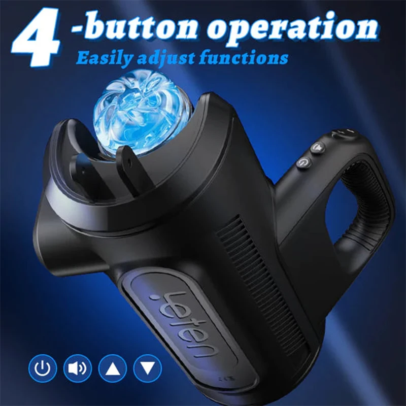 Power King 12times/s Thrusting Hand Free Sex Toy Automatic Male Masturbator Men  Adult Sex Machine with Phone Holder