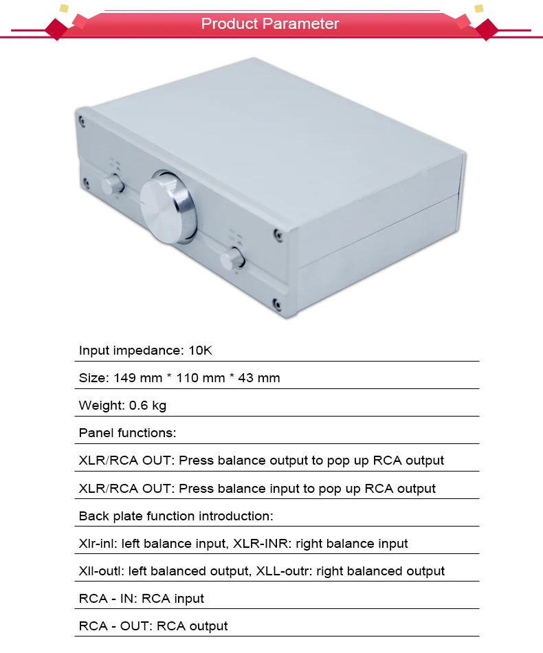 BRZHIFI FV2 Audio Power Fully Balanced Passive Preamplifier with amplificateur de puissance active speaker alctron preamp factory