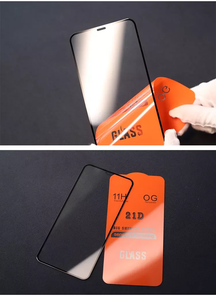 Wholesale Micas Protector De Pantalla Mobile Phone Full Glue Tempered