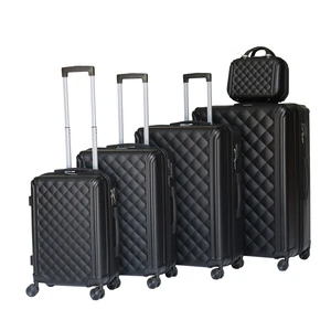 Abs Carry on Luggage 5 Piece Sets  Suitcases With Spinner Wheels Hard Shell Carry on Set