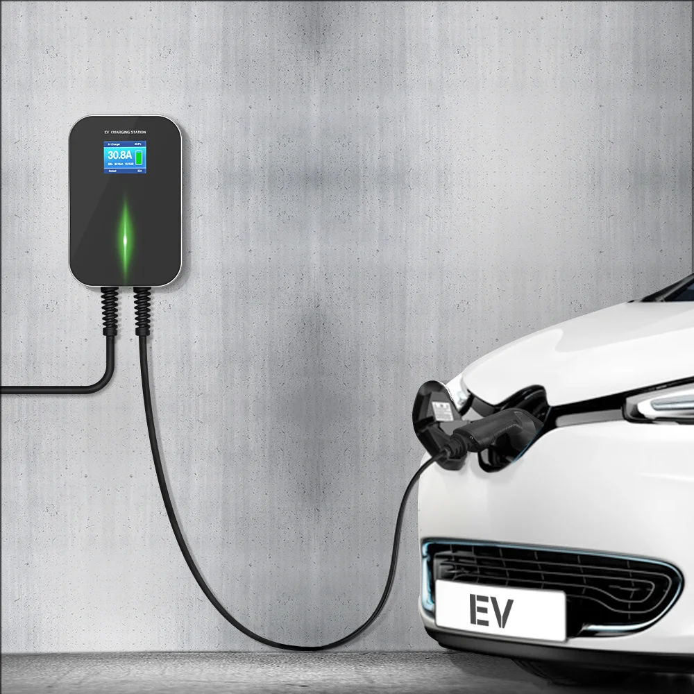 
Зарядный кабель для электромобиля IEC 62196, уровень 2 Wallbox, зарядная станция для электромобилей 11 кВт, зарядное устройство для электромобилей 