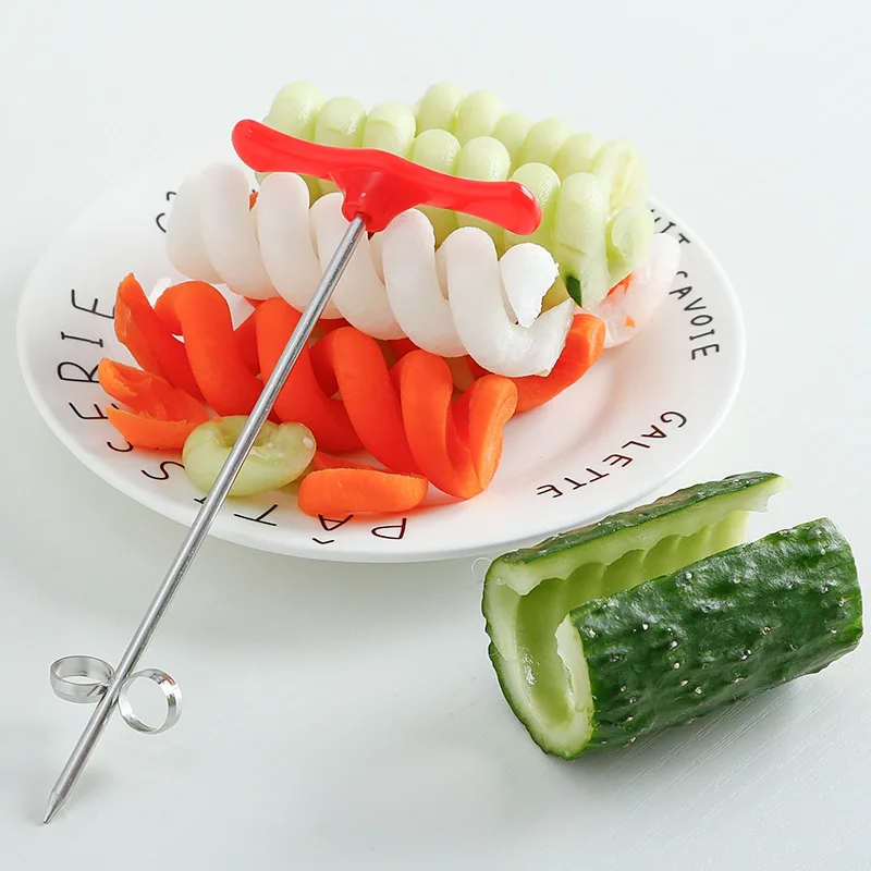 Vegetables Spiral Knife Carving Tool Potato Carrot Cucumber Salad