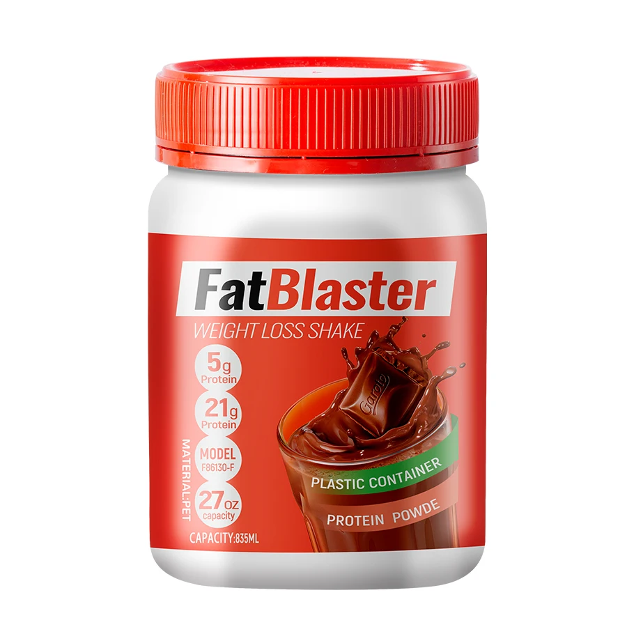 Supplement Bottle - Black Protein Powder Container