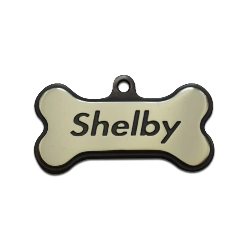 Personalised Puppy Dog Name Tag Stainless Steel Zinc Alloy Sublimation ...