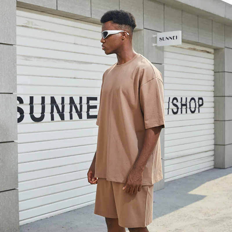 Customized High Quality Summer Men Short Matching Short Sets With  Men Summer T shirts And Shorts Men Two Piece Set177_voghion.com