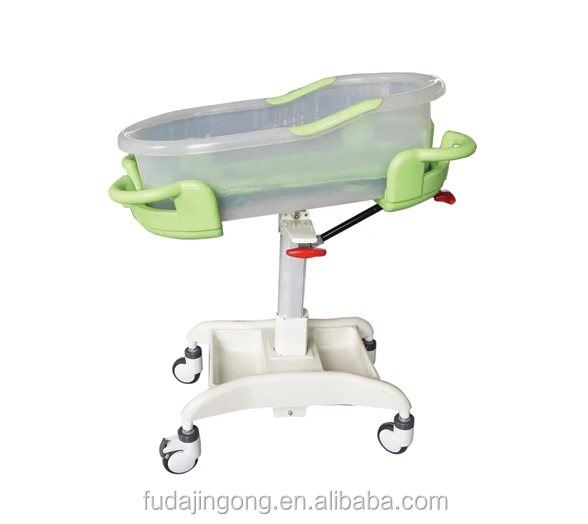 Modern Simplicity New Born Infant Hospital Baby Bed Clear Plastic with  Metal and Iron Material