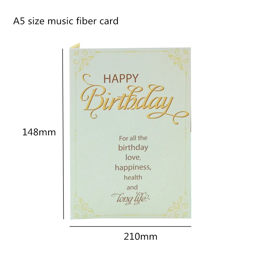 Personalized Custom Sound Chip Led Lights Musical Greeting Cards