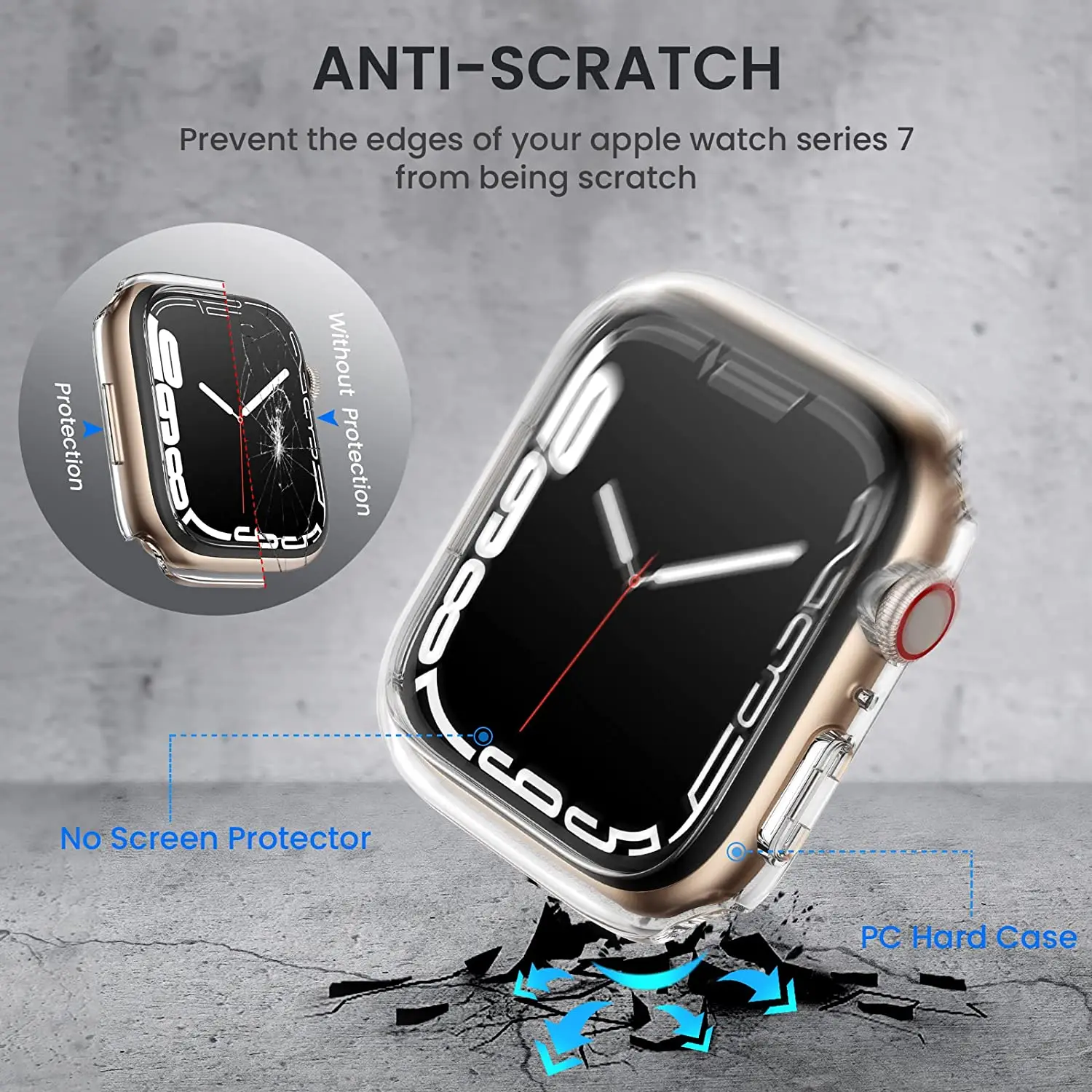 Protector de pantalla transparente de protección completa de la película  para el iwatch 4 5 6