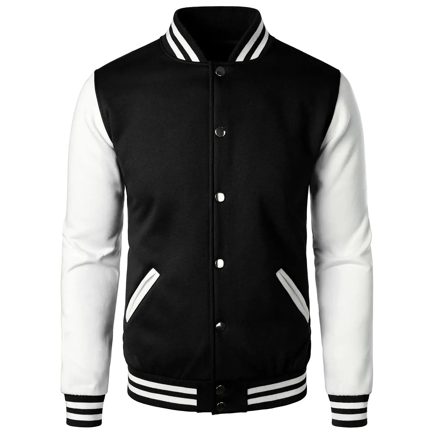 Design Baseball letterman Long Sleeves Unisex Sports Wear Sweatshirt Varsity Jacket mens_voghion.com