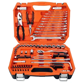 Wholesale professional 60 piece 72 tooth auto repair tool kit screwdriver ratchet wrench tool set