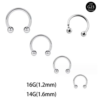 Fashion jewelry Body chain C-shaped septum G23 Titanium piercing jewelry Nose rings for women