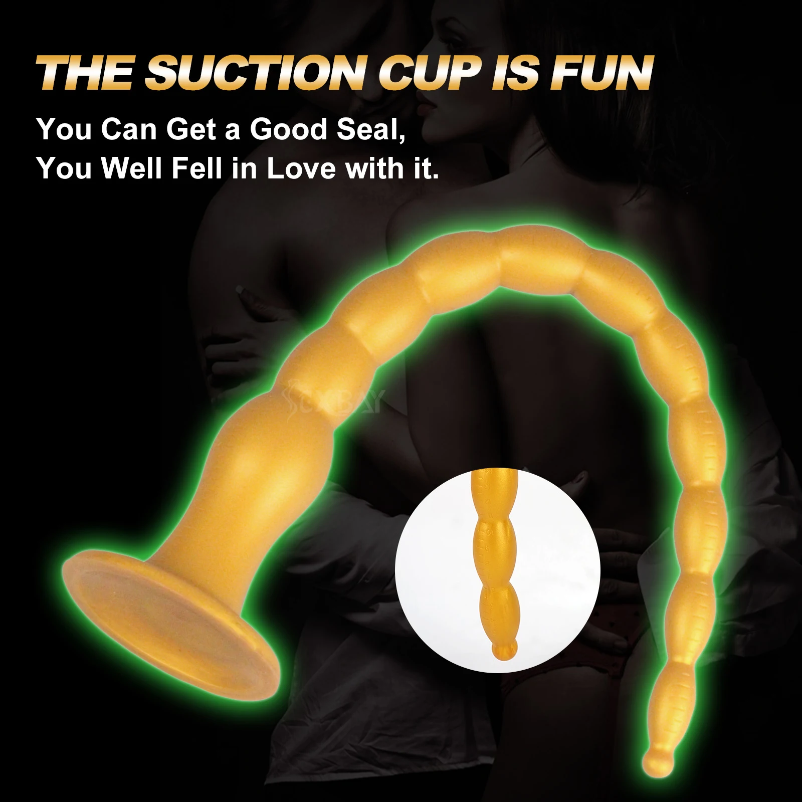 SEXBAY  the Most Exciting Whip Butt Plug  Back Court Plug Extra Long Liquid Silicone 12 Bead Butt Plug Male and Female Favorites