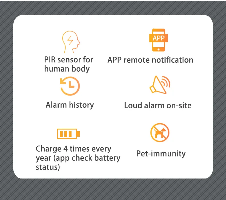 Outdoor Motion Sensor Alarm Wifi Infrared Pir Motion Detector For Home