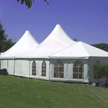 Customized Design Hot Sale Aluminum Frame Multi-side Mixed High Alpine Peak Tent for Rental Event