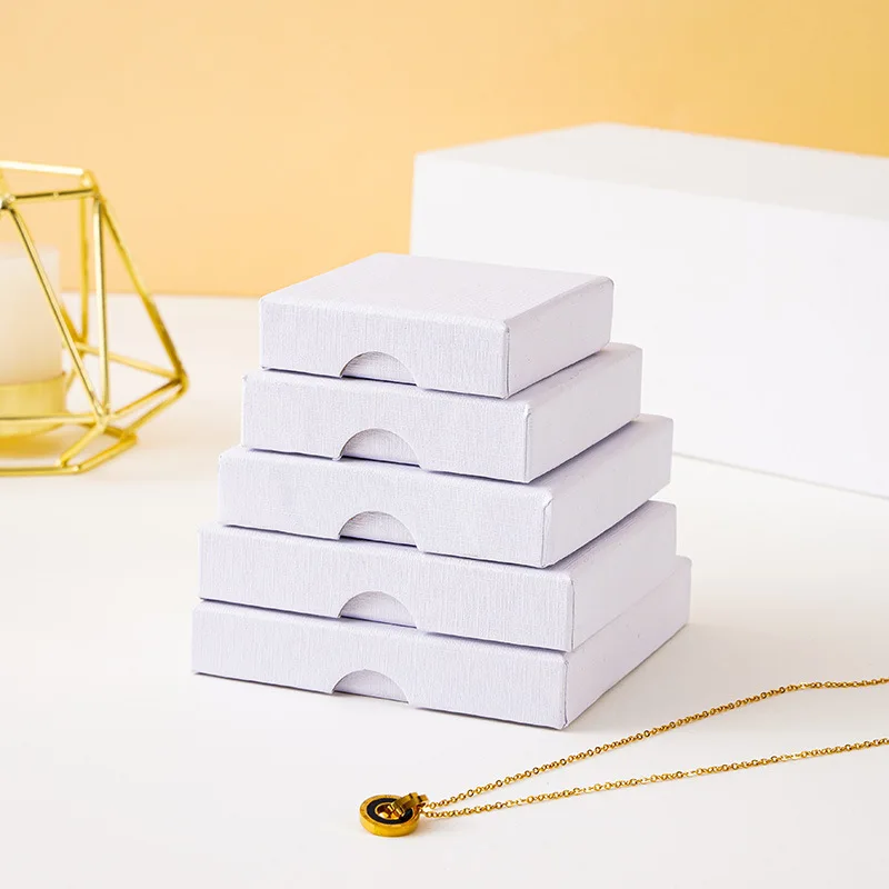A1 Heaven Earth Cover Jewelry Packaging Box for Rings Necklaces-Custom Size Shape Artpaper/Cardboard Material-Spot Wholesale details