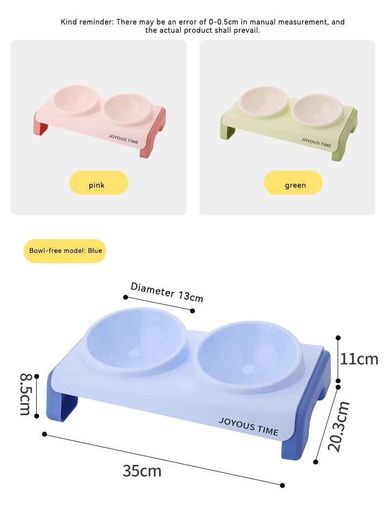 Cat Bowl Dog Bowl Pet Slow Food PP Bowl cat Water Dispenser Leak-proof Food Pet Bowl Anti-upset Pet Double Bowl manufacture