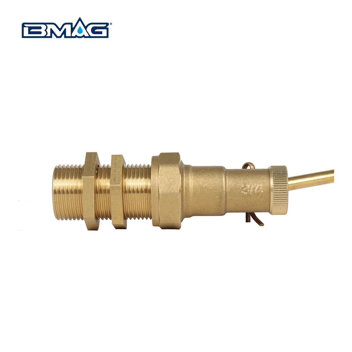 BMAG 1/2"-2" Male Thread Brass Ball Floating Valve Copper Cistern Flexible Rod Water Tank Brass Float Ball Valve