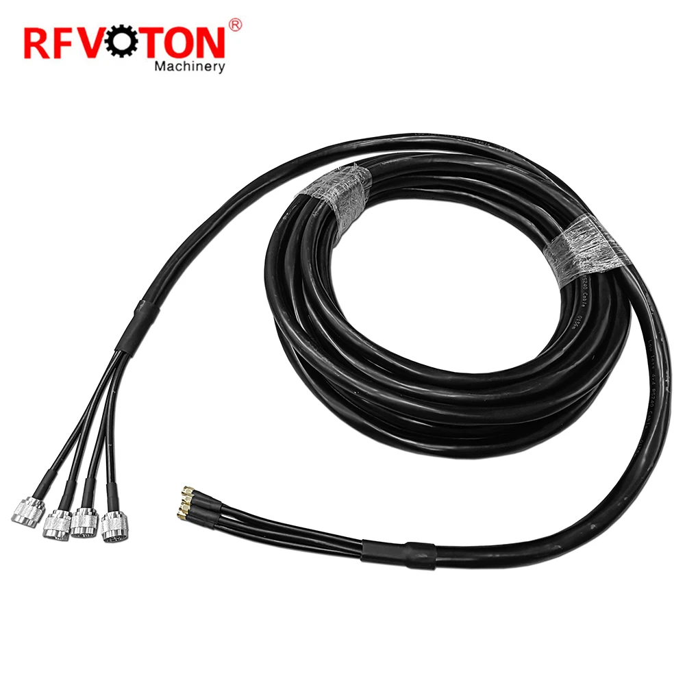Fabriklieferung N-Stecker männlich zu SMA-Stecker männlich crimpbar WTR240 4-Wege-Jumper 4 Litzen WTR240 240-Kabelbaugruppe Pigtail RoHS