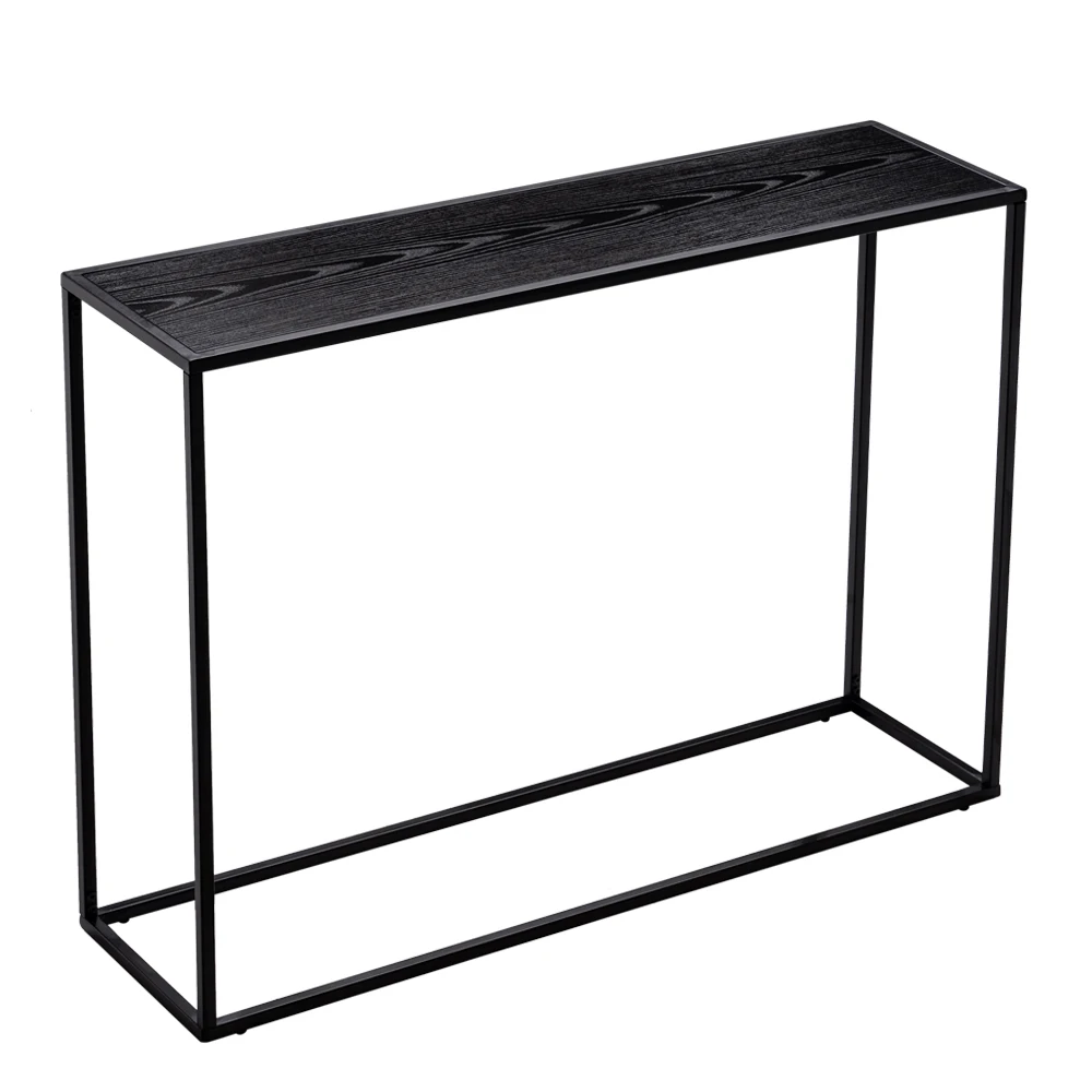 simple black console table