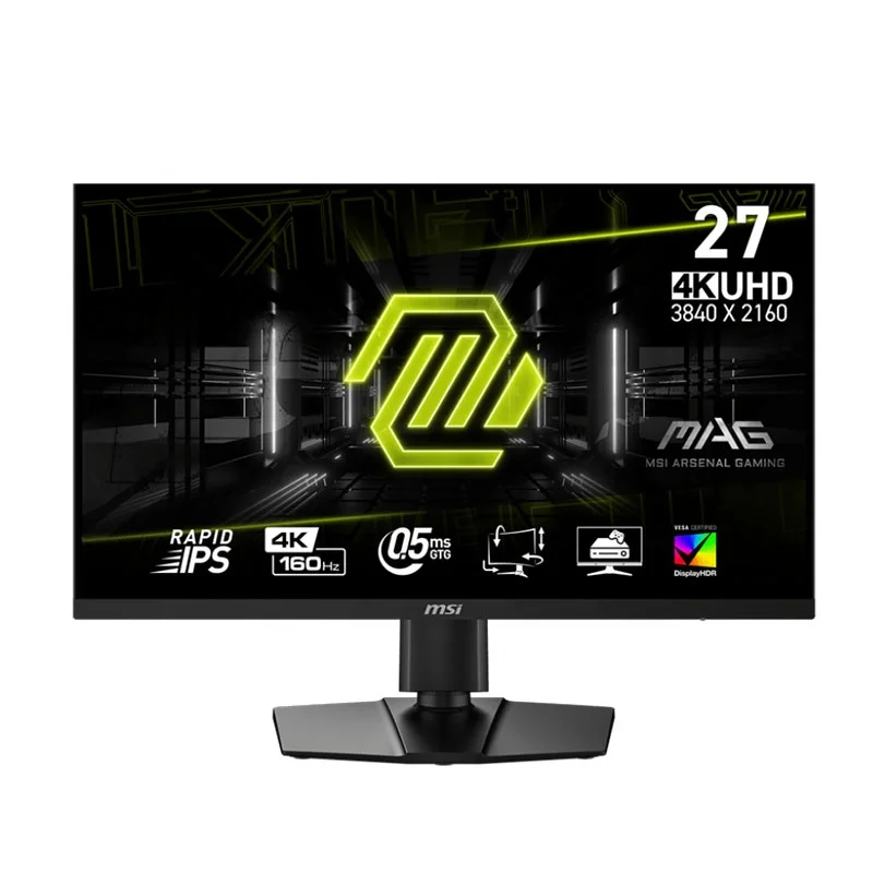 MSI MAG274UPF 4K 144HZ 65W給電 MSI、4K/144HzでKVMスイッチ搭載や65W給電対応のゲーミング