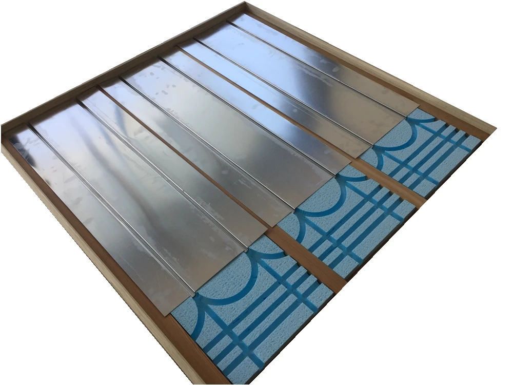 Aluminium Underfloor Heating Spreader Plates - Double Groove Heat ...