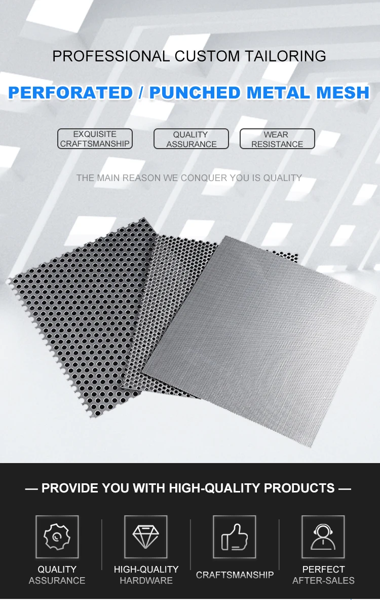 Stainless Steel Or Aluminum Perforated Sheet Perforated Panel