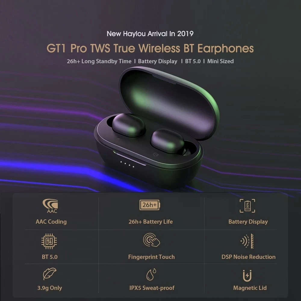 Bluetooth Headphones Haylou Gt1 Pro Carga Earphones Haylou Gt1 R