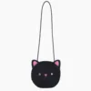 Crossbody di piccole dimensioni-gatto nero
