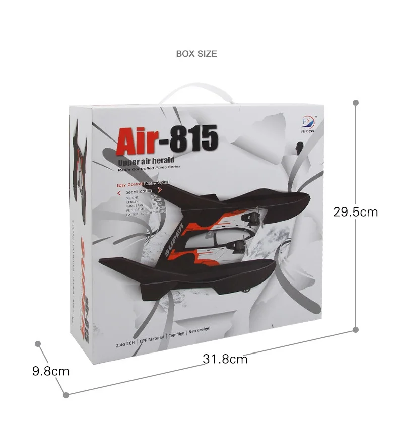 AiJH FX815 Rc Glider Remote Control Aircraft Spaceship 2.4GHz EPP Foam Remote Control Aircraft Rc Plane