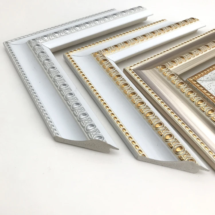Eco-friendly Factory Price Ornate Wedding Frames Digital Printing PS Photo Frame Stick Plastic Picture Photo Frame 20 Cartons