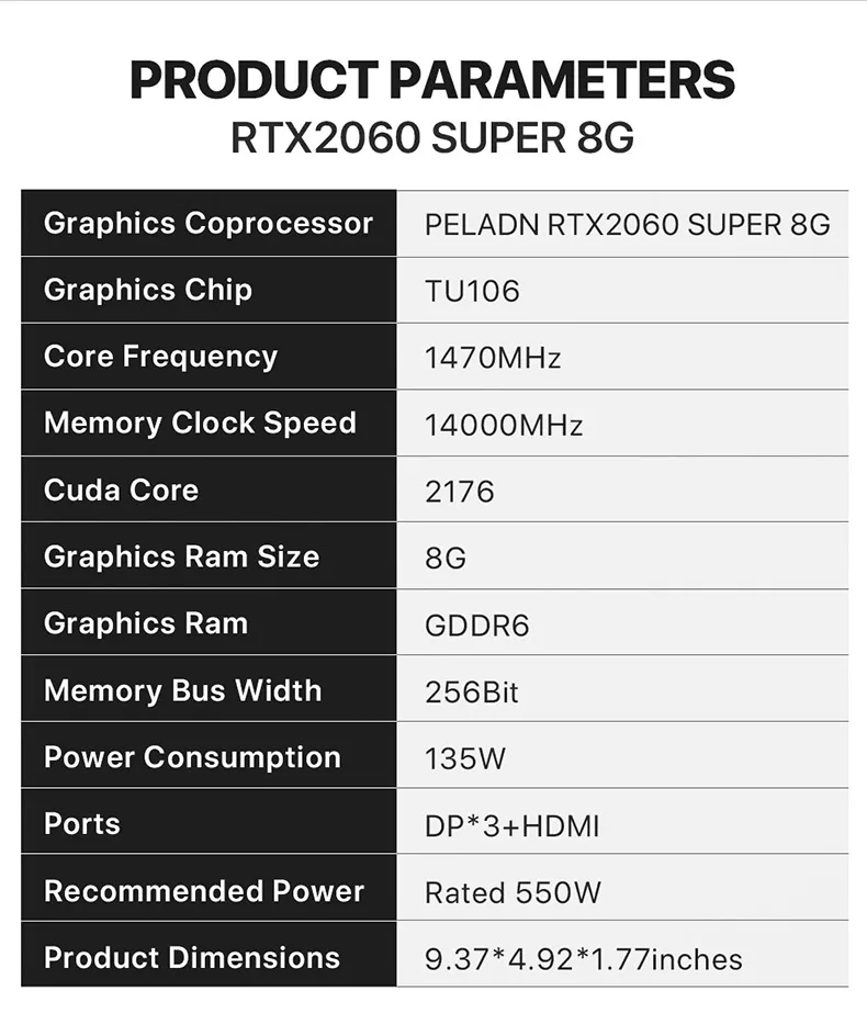 Rtx 2060 New Rtx 2060 Super 8gb Gddr6 Vga 2060s 8g Gaming Video Card