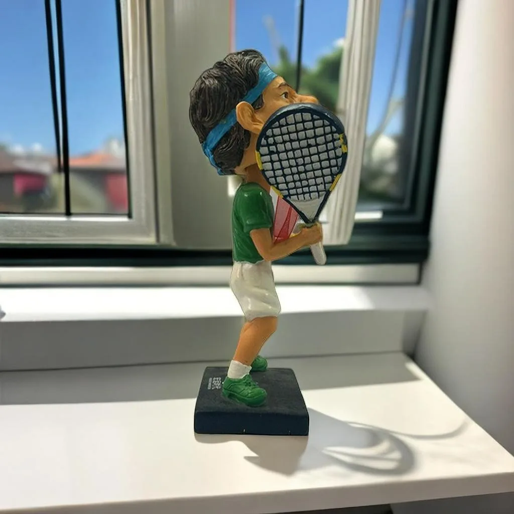 Witt Custom Bobblehead Figure Simulation Sports Star Nadal Figure Doll Commemorative Car Decoration Gift Company Mascot