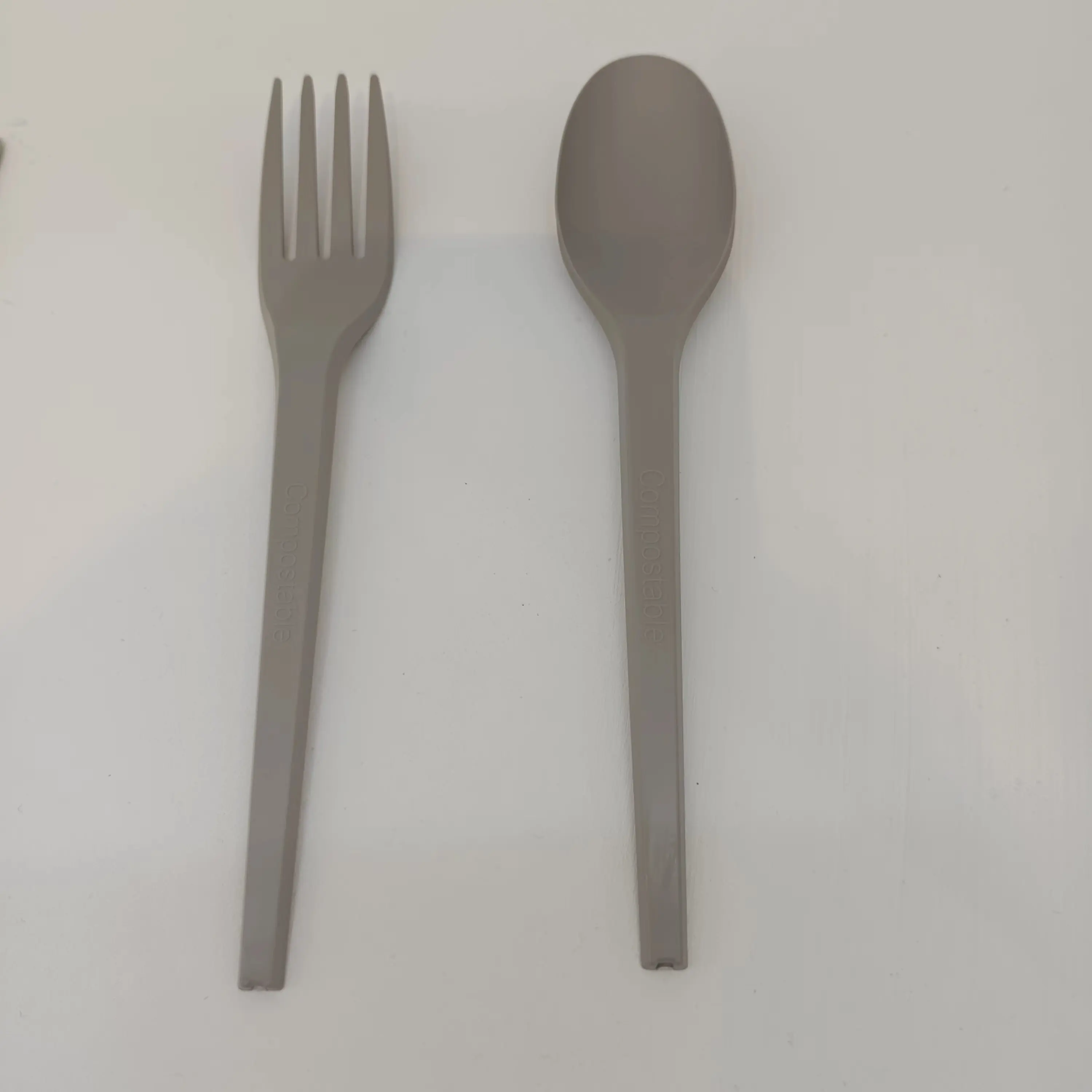 Oem Pla/cpla Biodegradable Flatware Cutlery Sets Flight Tableware Unit Plastic Spoon Fork Knife