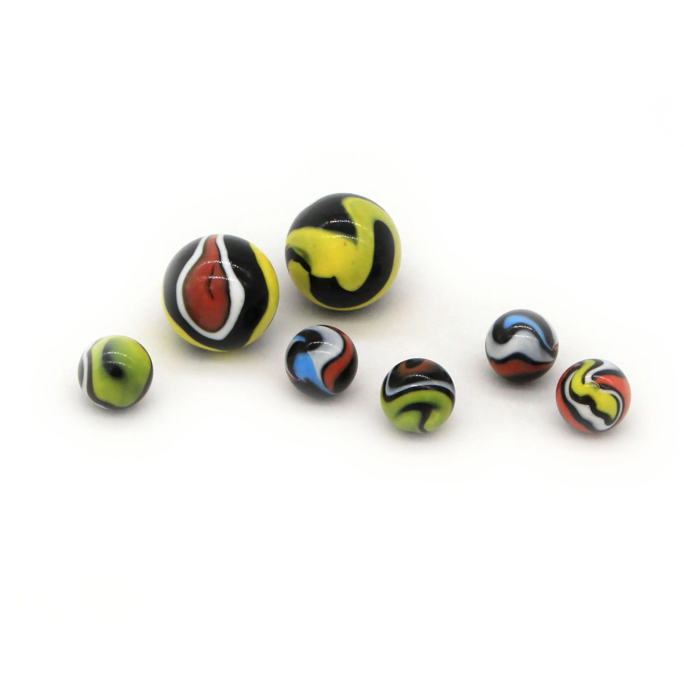 16 мм 25 35 детские цветные стеклянные шарики