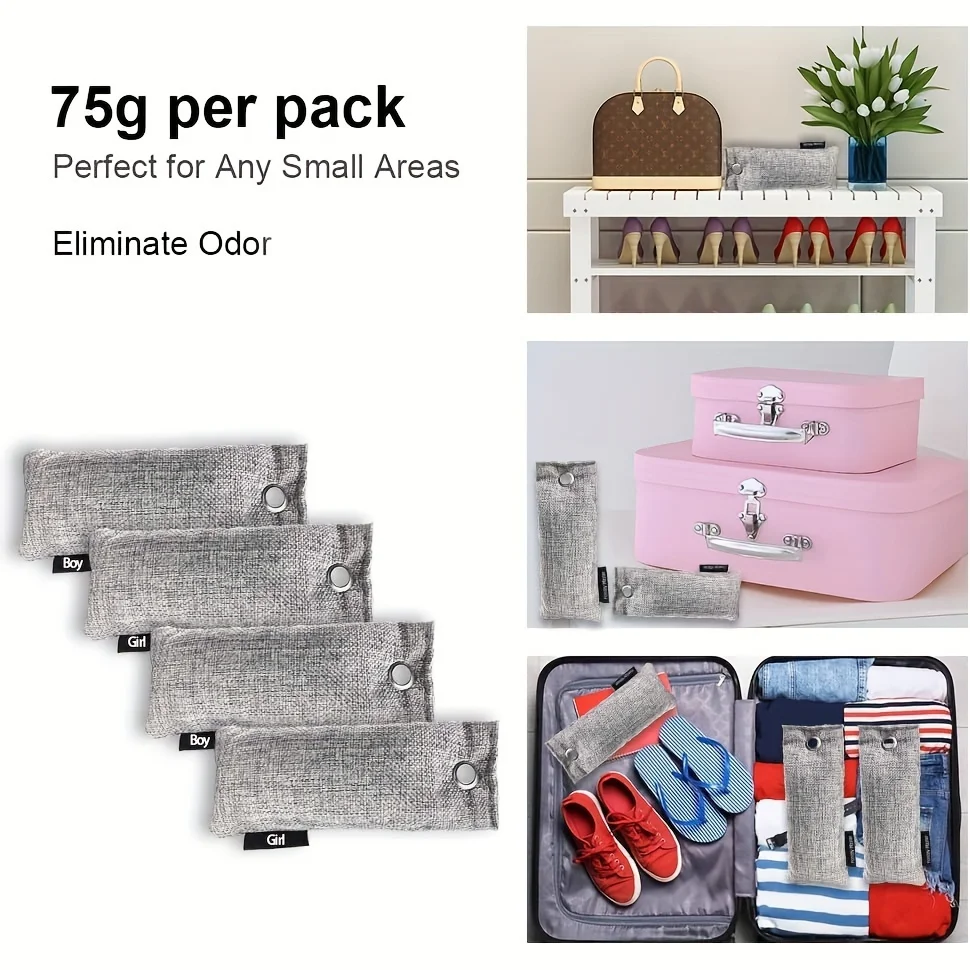 Hot Sale Bamboo Charcoal Air Purifying Bags with Scent Fragrance Shoe Deodorant Boxing Glove Deodorizer Odor Absorber