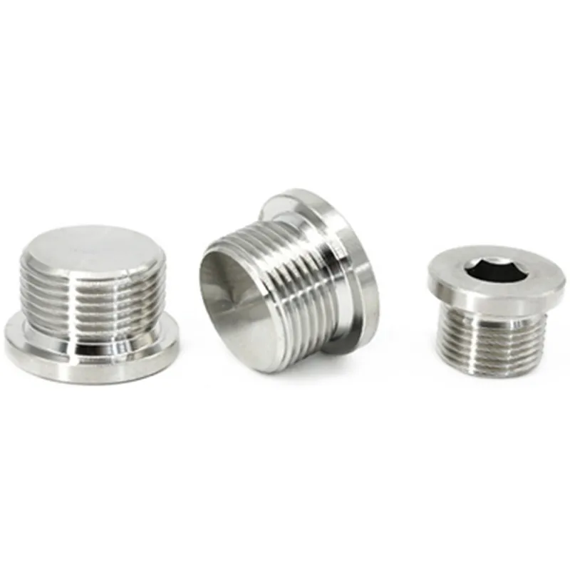 Hexagon Socket Screw Plug Internal Npt Hex Stainless Din908 1/4" Oil Drain M18 Ss Head Pipe Steel G3/4