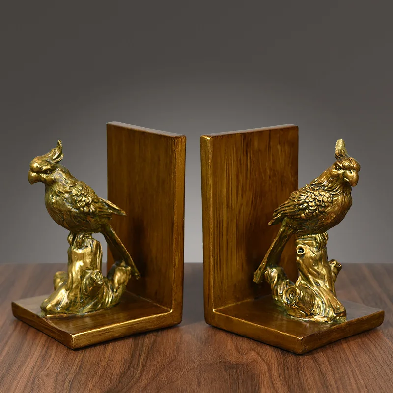 Various POSE Hunting Flying Fighting Double Head Resin Craft Eagle Statue Hand Carved tiger Wolf Horse Animal Head Sculptures
