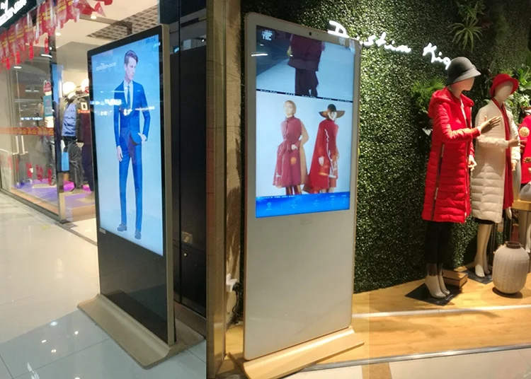 Reasonable Price Retail Store Display Digital Signage and Displays Ppi Interactive Floor Stand Android Kiosk Touch Screen Black